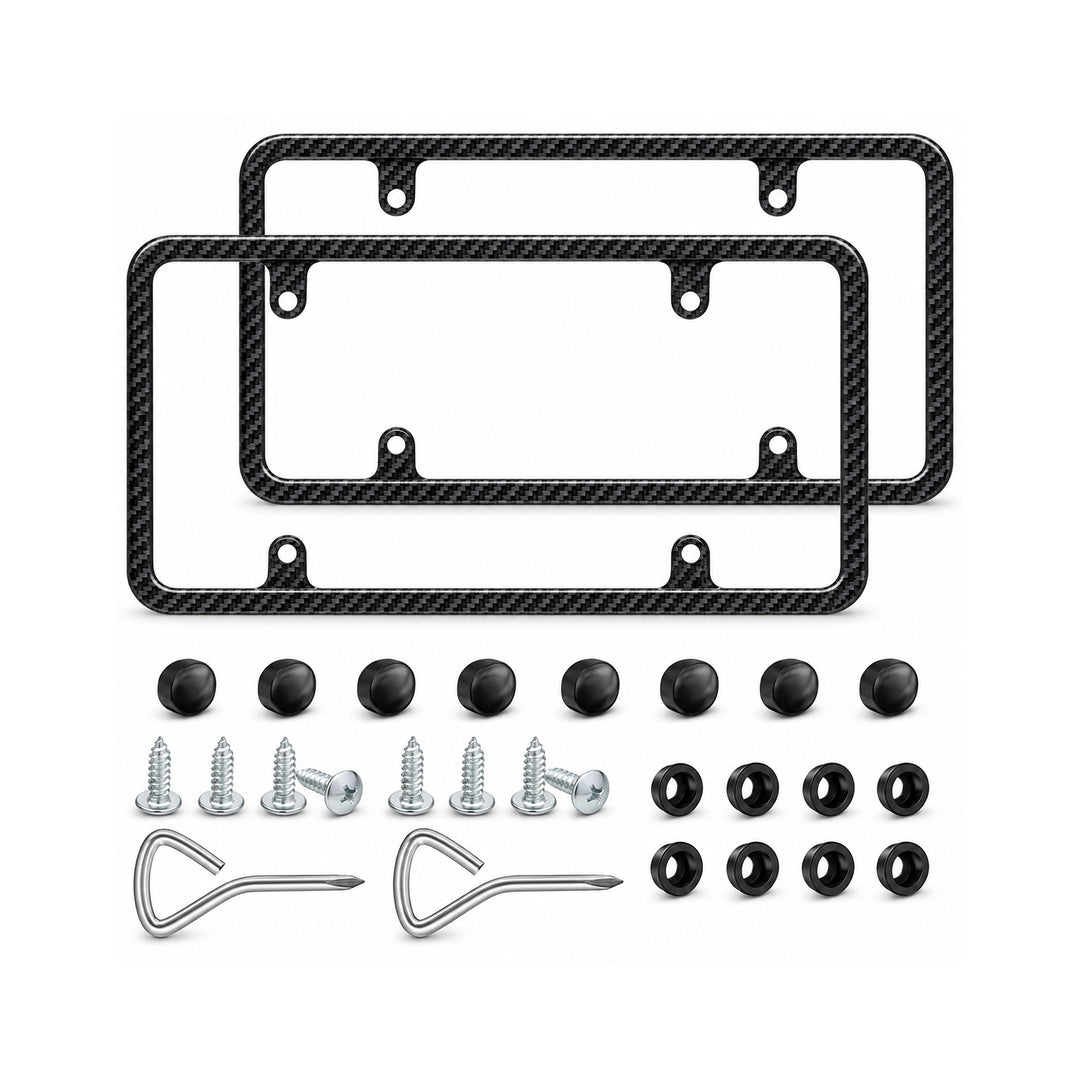 2-Piece License Plate Frame Kit for Chevrolet Buick Dodge Ram - view 1