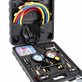 R134a R1234yf Four Valve Manifold Gauge Kit MGS1234B1 - product image
