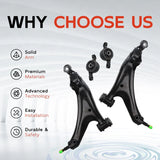 2Pcs Left & Right Front Lower Control Arms Set for Lexus LS430 2001-2006 48620-50050 – product image 3