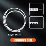 2x 65" Panoramic Sunroof Glass Track Guided Ribbons for Toyota RAV4/Prim 18-24 63205-0E040 – product image 3