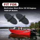 2x Exhaust Flappers Water Shutters for Mercruiser 4.3 5.0 5.7 305 350 454 807166A1 – product image 3