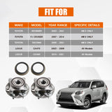 2x Front Wheel Bearing Hub Assembly for 2005-2021 Toyota Tacoma 4WD 4x4 4350204080 – product image 4