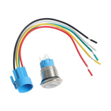 2x Red LED 12V Engine Start Button Push Switch Ignition + Wiring Harness – product image 2
