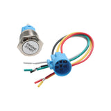 2x Red LED 12V Engine Start Button Push Switch Ignition + Wiring Harness – product image 3