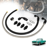 GM LS Swap Power Steering Hose Kit with PTFE Pressure & Rubber Return Lines – view 1