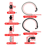 GM LS Swap Power Steering Hose Kit with PTFE Pressure & Rubber Return Lines – view 8