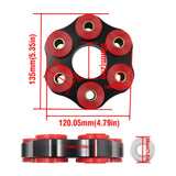 96 mm Polyurethane Driveshaft Flex Disc with 12 mm Holes for Compatible BMW – view 5