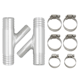 1-Inch to 5/8-Inch Aluminum Cab Heater Y Fitting for UTV Coolant Lines – view 1