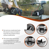 6 mm Aluminum Kayak Transom Trolling Motor Mount, 3.75 × 4.75-Inch Pattern – view 4