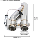3-Inch 304 Stainless Steel Exhaust Valve Kit with Control Components – view 2