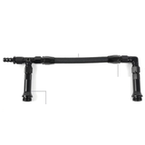 6AN Dual-Feed Braided Carburetor Fuel Line with Gauge, 7/8-20 Outlets – view 8