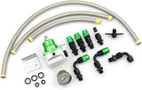 6AN Adjustable EFI Bypass Fuel Pressure Regulator Kit with Gauge – view 2