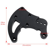 Black R4 High-Mount A/C Compressor Bracket for Compatible GM LS Trucks – view 4