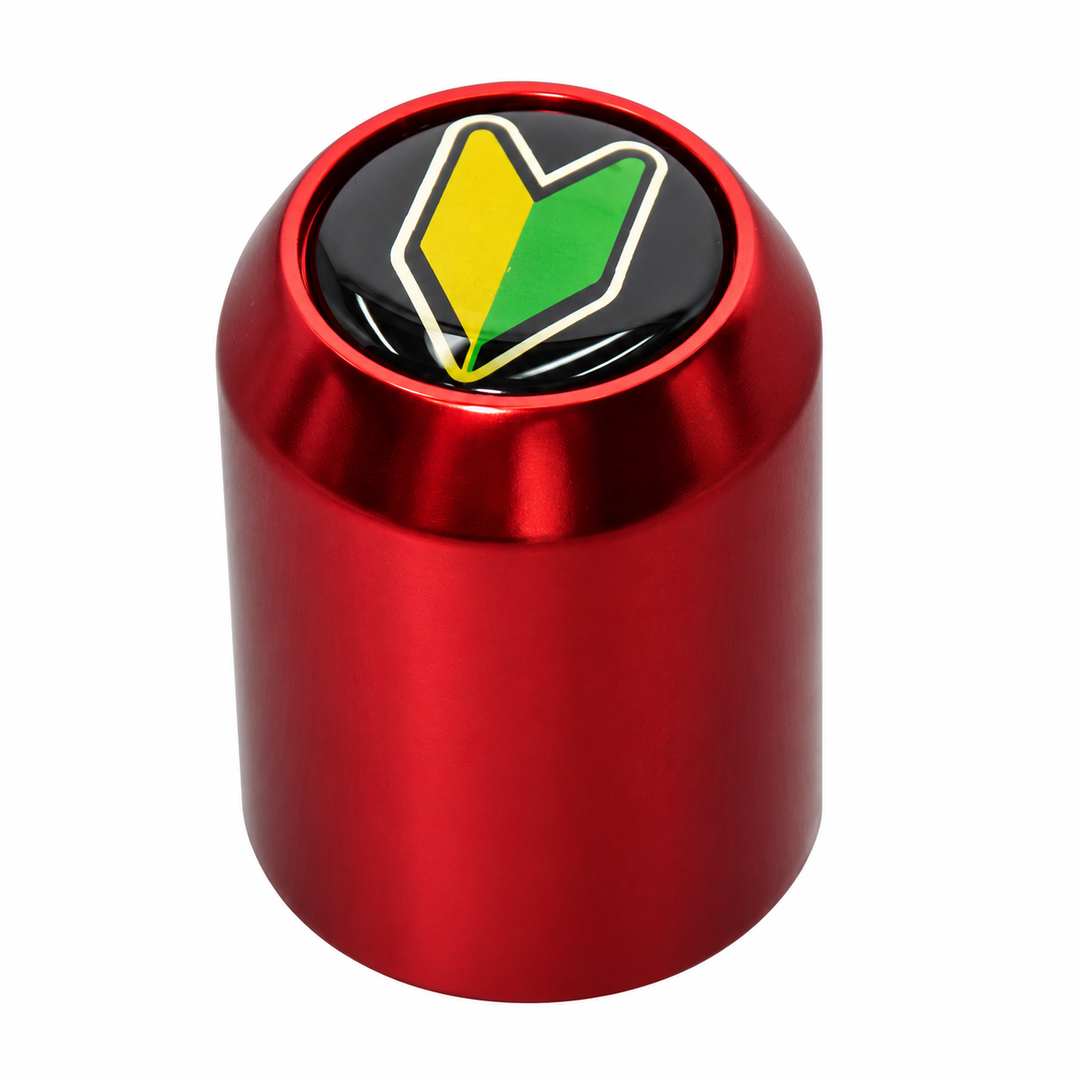 Red Manual Transmission Shift Knob for Honda & Acura on white background
