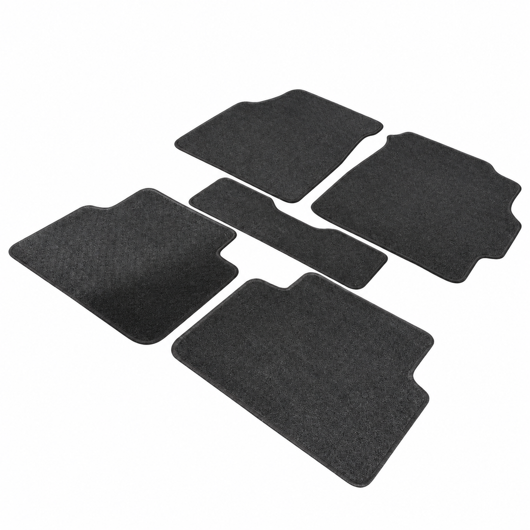 Black Nylon Floor Mat Set for 1994–2001 Acura Integra on white background