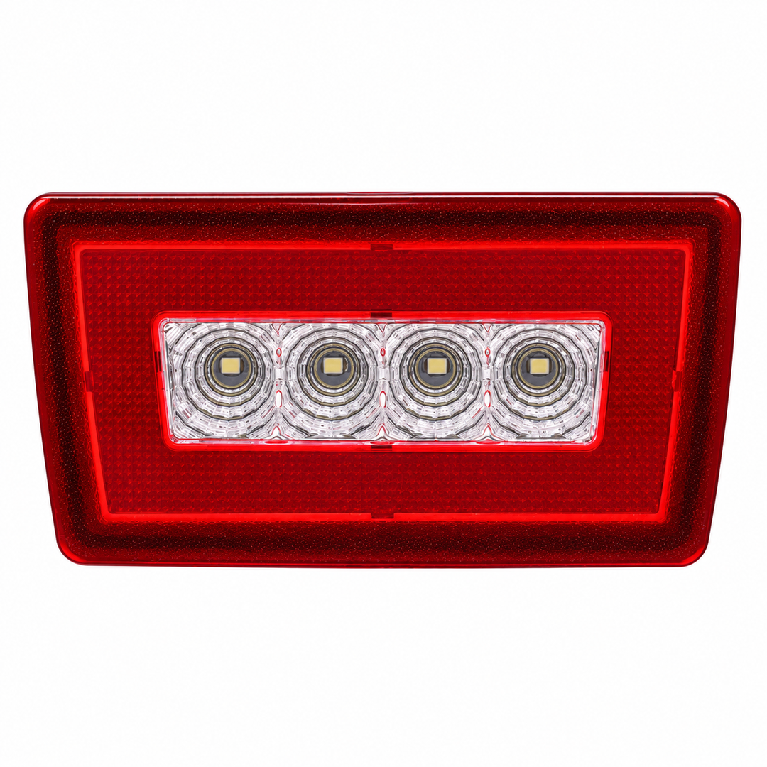 Red Lens LED Rear Brake & Reverse Lamp for Subaru Impreza, WRX & XV on white background