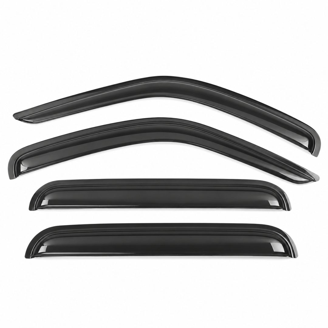2002–2007 Jeep Liberty Smoke Window Visors on white background