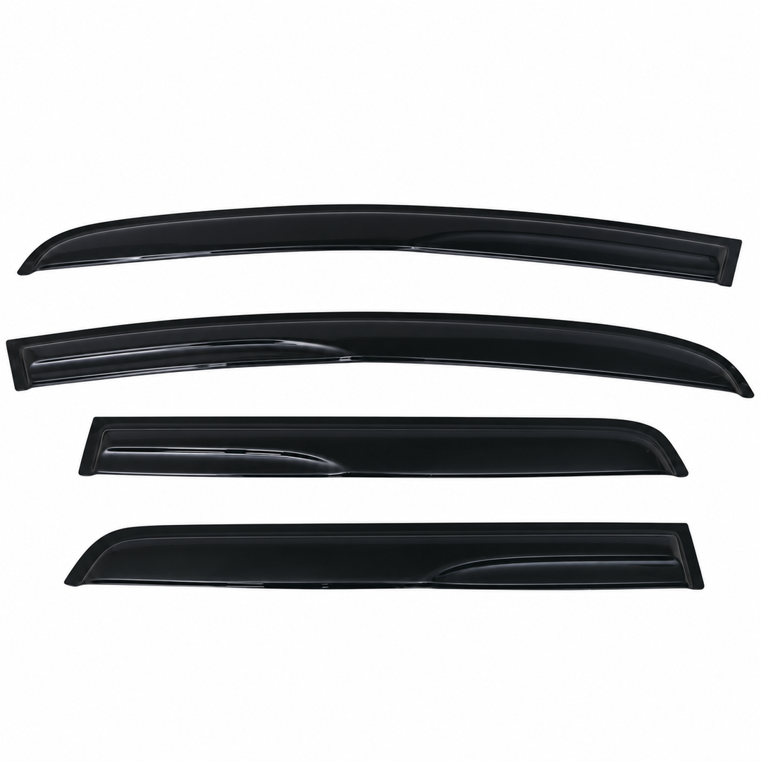 2015–2019 Honda Fit Smoke Window Visors — 4-Piece Set on white background