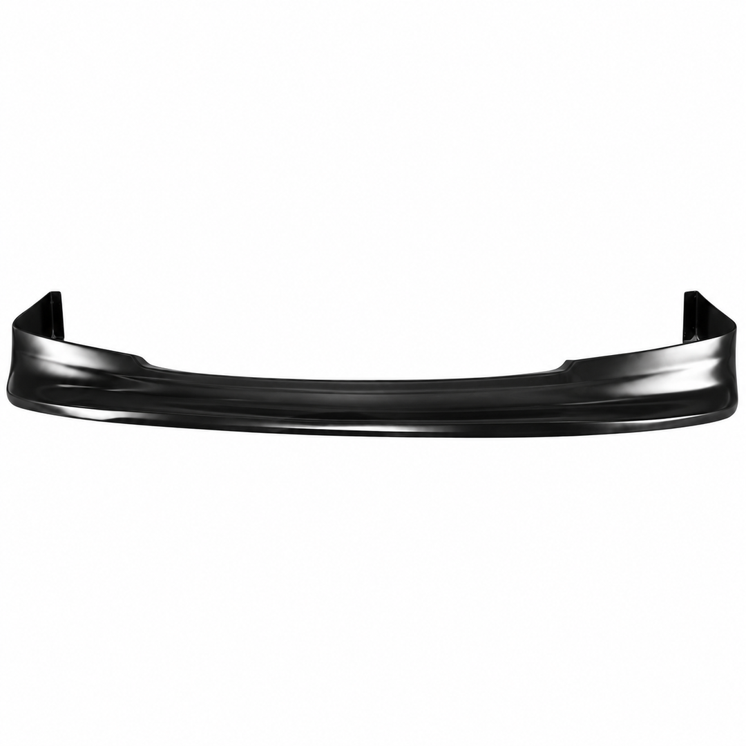 1988–1991 Honda Civic Front Bumper Lip — Black Polyurethane on white background
