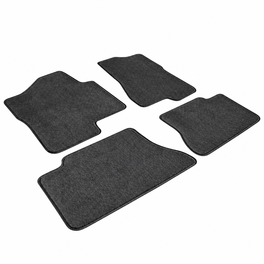 Dark Gray Nylon Floor Mats for 1999–2006 Chevrolet Silverado 1500 Crew Cab on white background