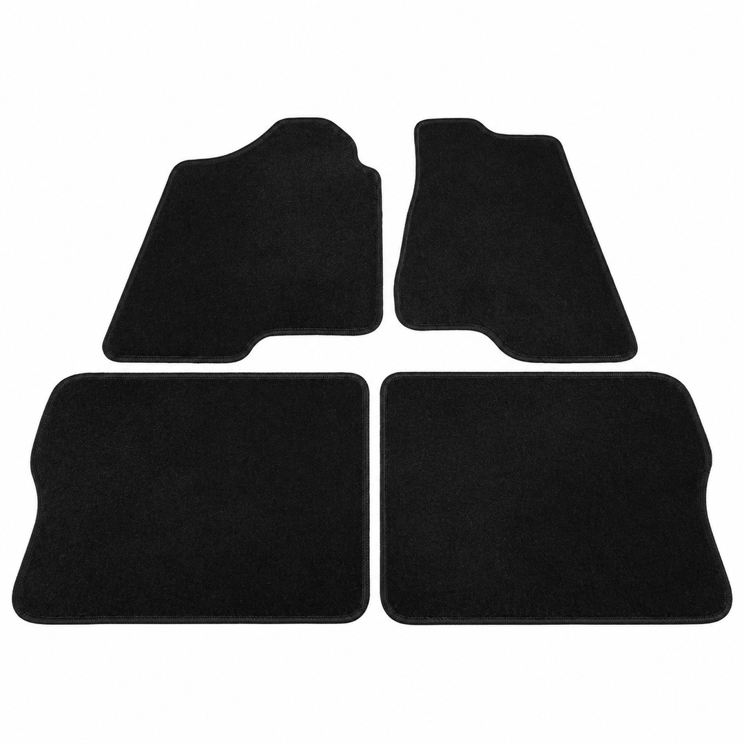 Black Nylon Floor Mats for 2003–2009 Hummer H2 — 4 Pieces on white background