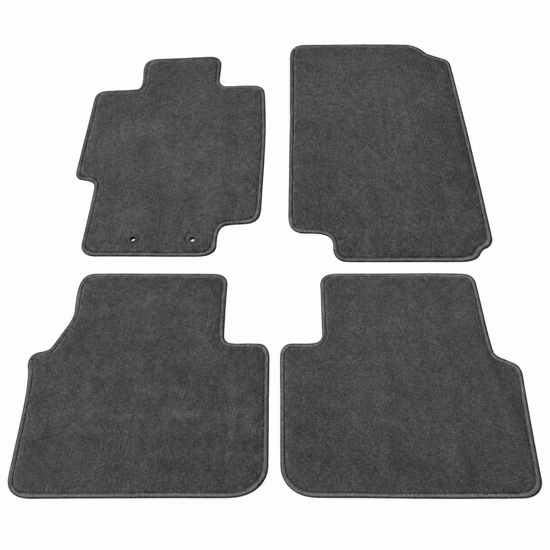 2004–2008 Acura TL Gray Nylon Floor Mats — 4-Piece Set on white background
