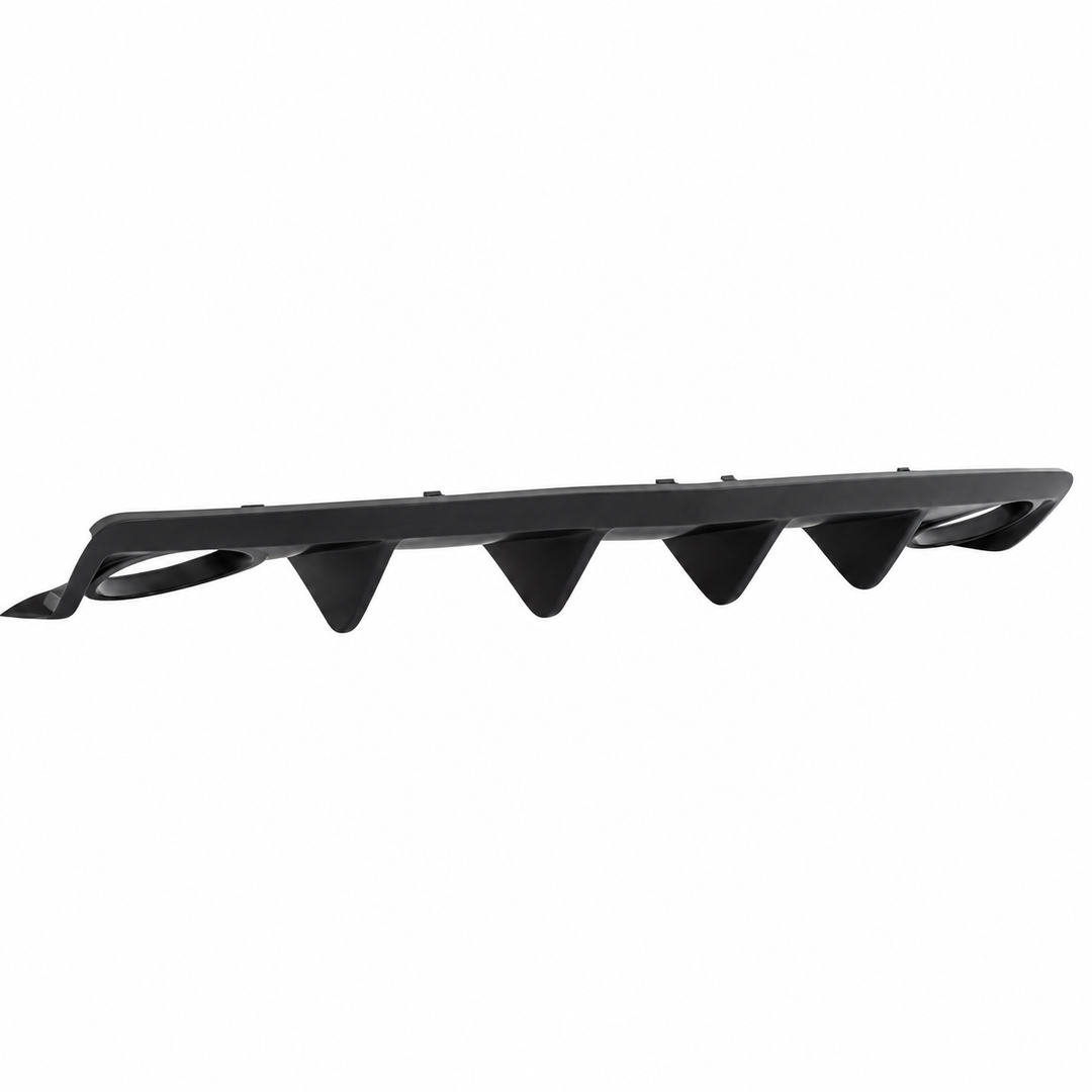 Rear Bumper Diffuser for 2010–2013 Chevrolet Camaro – Black PU on white background