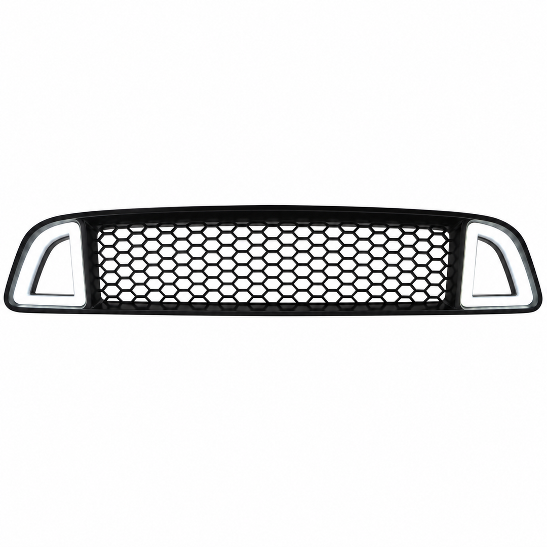 Black Upper LED Grille for 2013–2014 Ford Mustang — Excludes Shelby on white background