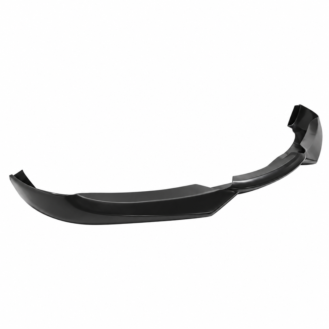 2009–2012 BMW E90 LCI Sedan Front Bumper Lip — Black PU on white background