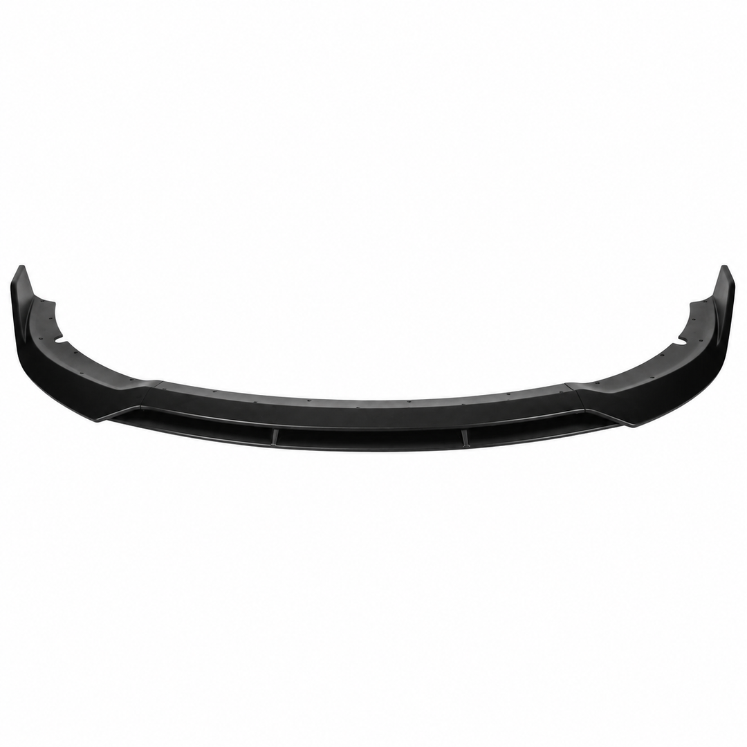 4-Piece Matte Black Front Bumper Lip for Select 2015–2023 Dodge Charger on white background