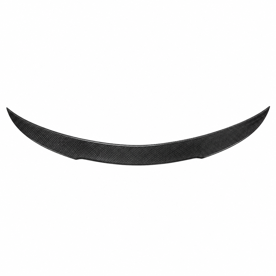 Carbon Fiber Trunk Spoiler for 2015–2021 Mercedes-Benz W205 C-Class Sedan on white background