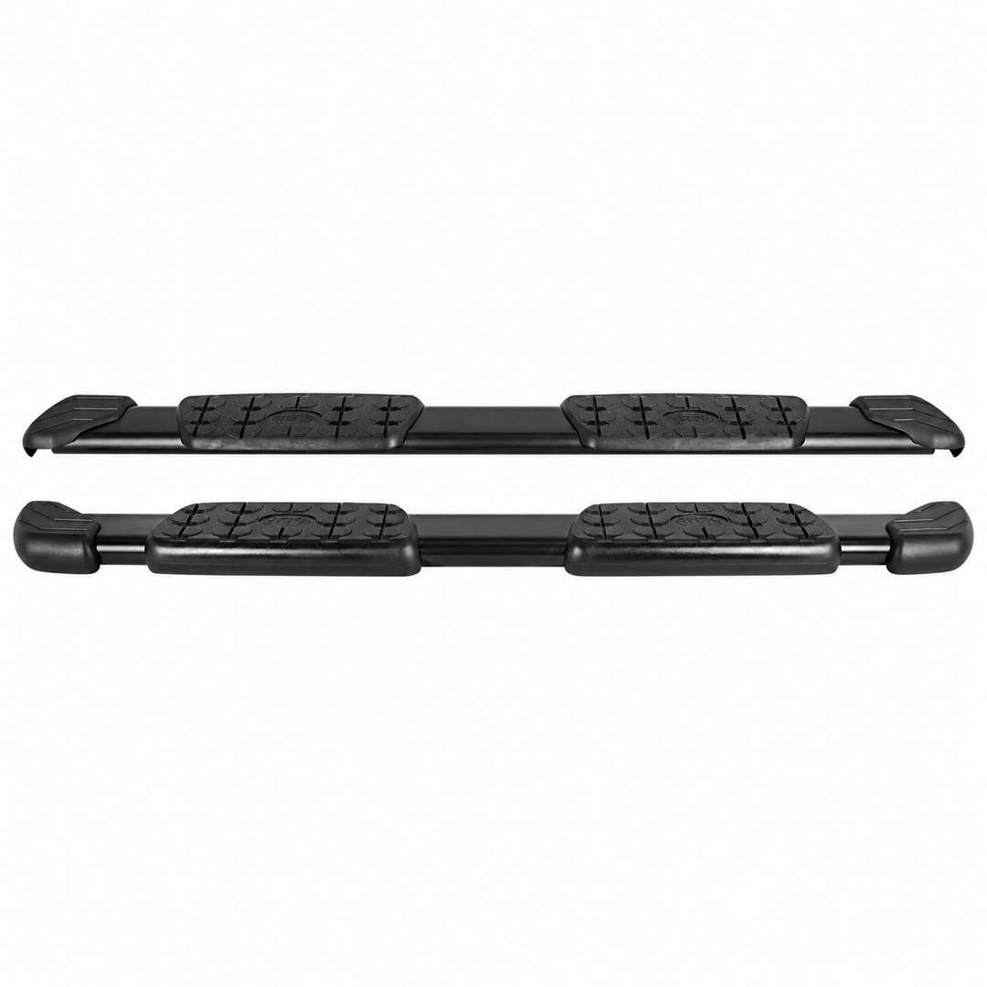 2007–2021 Toyota Tundra Double Cab Black Running Boards — Pair on white background