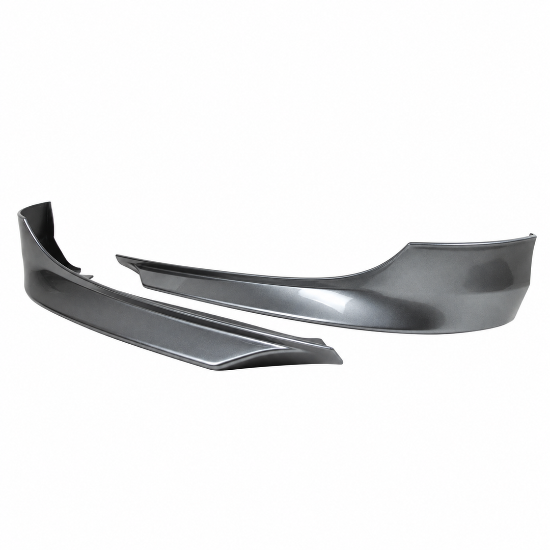 2009–2012 BMW 3-Series E90 LCI Space Gray A52 Front Lip Splitters on white background