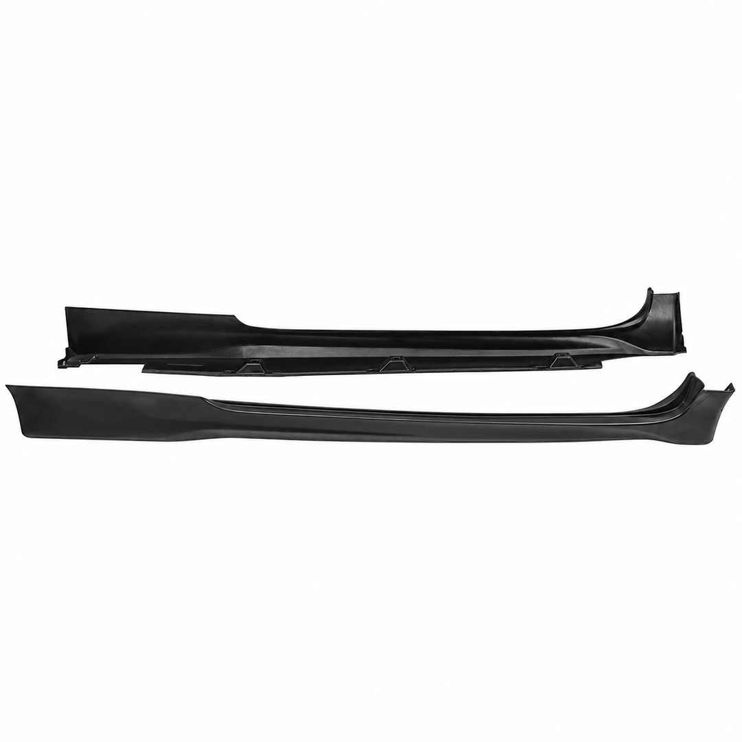 Unpainted Side Skirt Extensions for 2016–2020 Honda Civic Coupe — Pair on white background