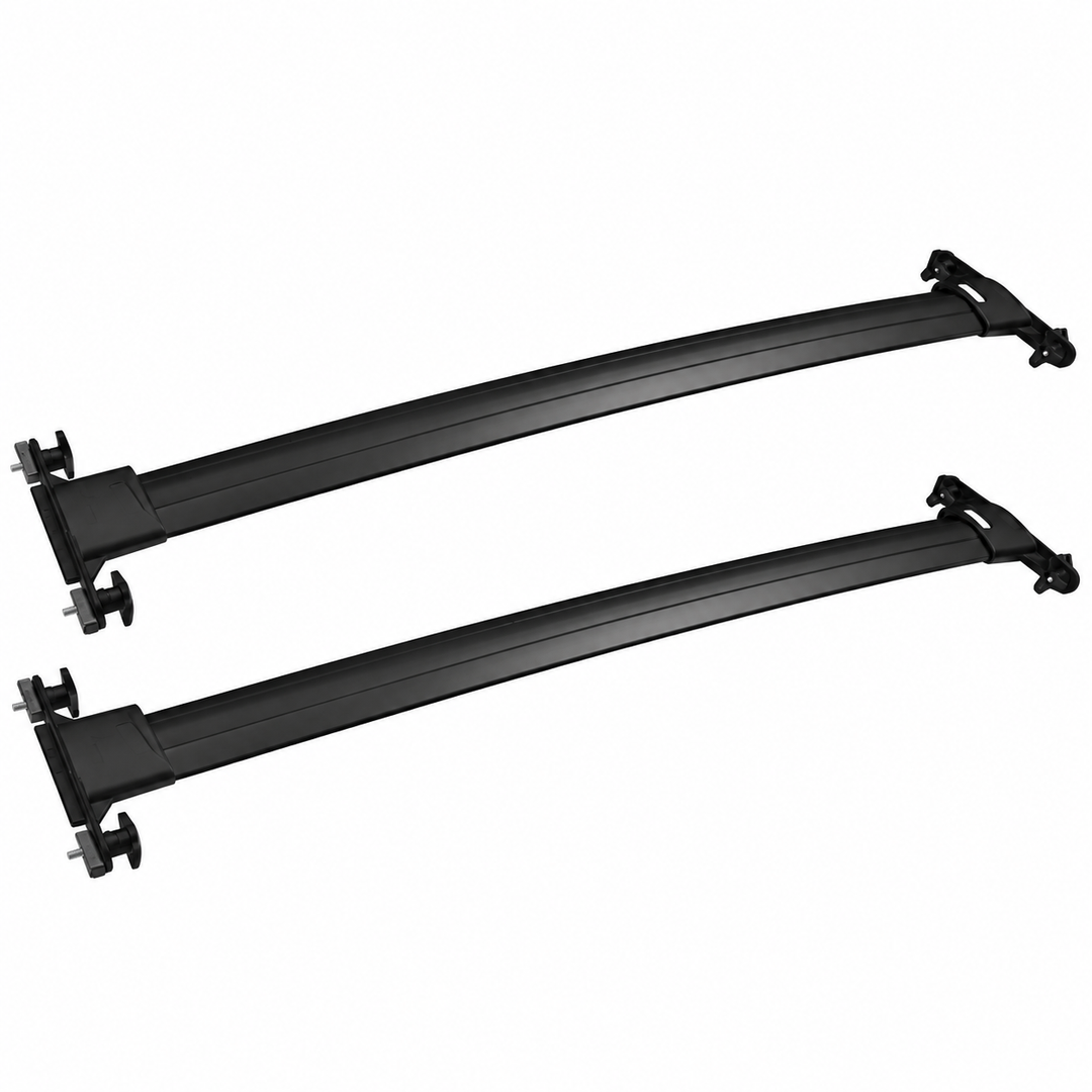 Black Aluminum Roof Rack Cross Bars for 2010–2024 Toyota 4Runner on white background
