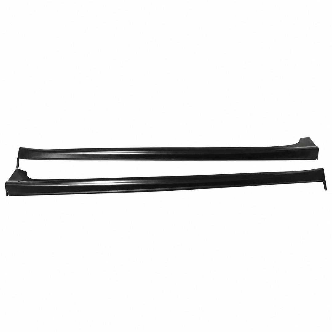 2012–2015 Honda Civic Sedan Side Skirts — Black PU Pair on white background