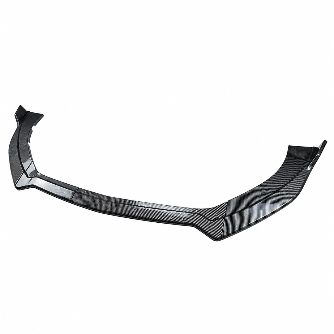 2015–2017 Ford Mustang Carbon Fiber Print 3-Piece Front Bumper Lip on white background