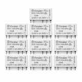 10-Pack Finder 34.51.7.024.0010 24VDC 6A 5-Pin SPDT Power Relays