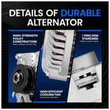 Alternator High output for 63Amp one wire 10SI Self-Exciting SBC BBC GM 7127B - product image 5