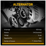 130A Alternator for 2008-2012 Honda Accord and 2009-2014 Acura TSX 2.4L 11390 - product image 2