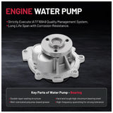 Engine Timing Belt Kit with Water Pump for Chevrolet Aveo 2009-2011 1.6L - product image 4