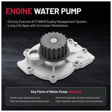 Timing Belt Water Pump Kit For 1998-2004 Volvo C70 V70 1998-2000 S70 2.3L 2.4L - product image 4