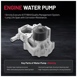 Timing Belt Kit with Water Pump for 2006-2012 Subaru Outback 2.5L TKF006 13028AA231 - product image 4