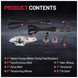 for Acura TL 3.2L 2004-2008 Timing Belt Kit Water Pump W/Tensioner Drive Belt 14520-RCA-A01 - product image 4