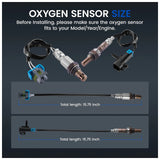 Oxygen Sensor Set of 2 Upstream Downstream for Chevrolet Malibu 2.4L 2008-2012 - product image 3
