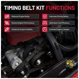 Timing Belt and Water Pump Kit with Tensioner for 00-04 Toyota Tundra 3.4L 4.7L - product image 7