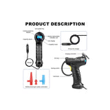 Portable Tire Inflator Air Compressor Pump 12V Rechargeable for Car Motorcycle WMGPCT3284 - product image 2
