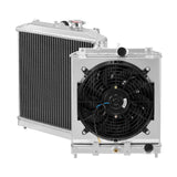 2Row Radiator+Shroud Fan for 1992-2000 Honda Civic SOL EG EG EK Integra DB AT AN67314 - product image 1