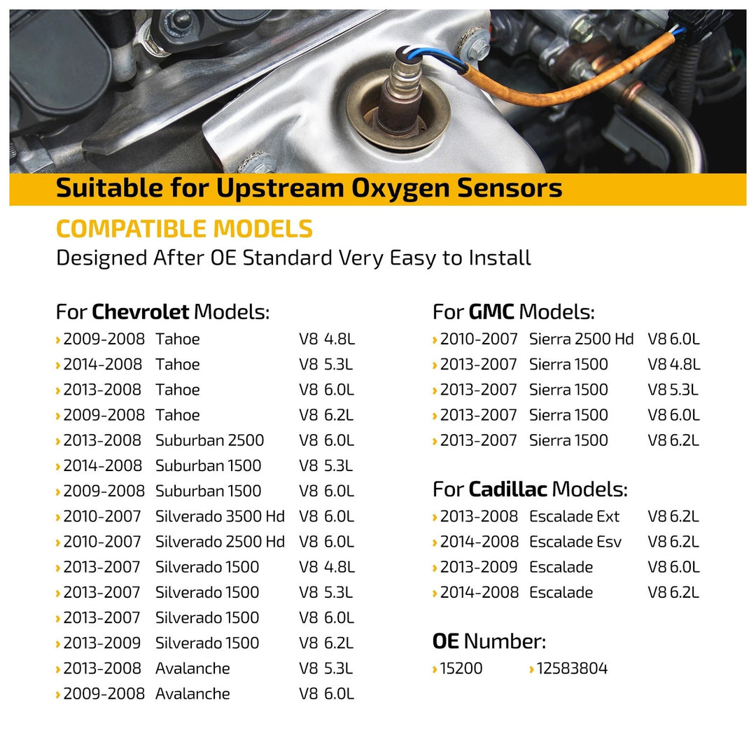15284 234-4668 Upstream Downstream Oxygen O2 Sensor for Chevrolet Malibu 3.5L - product image 3