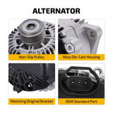 Alternator for Kia Forte LX Sedan 4-Door 2.0L 2010 37300-25201 37300-2G100 11189N - product image 4